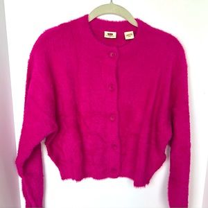 Levi’s Pink Cardigan, Sweater, Size M